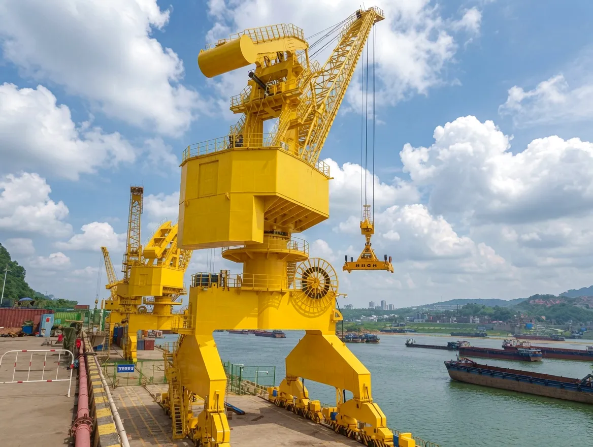 Portal crane hoist drive application in steel mill
