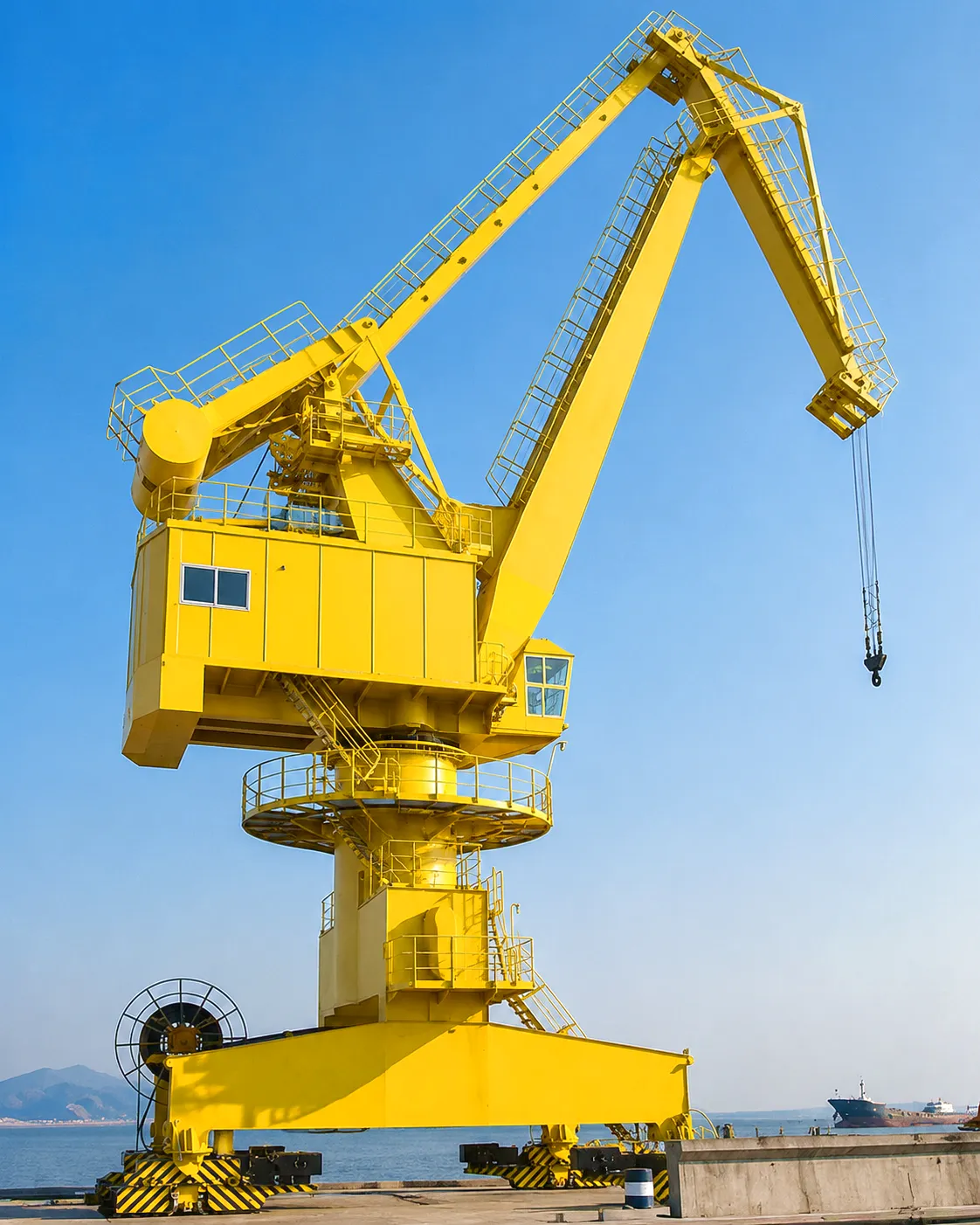 Shipbuilding gantry crane coupling drives