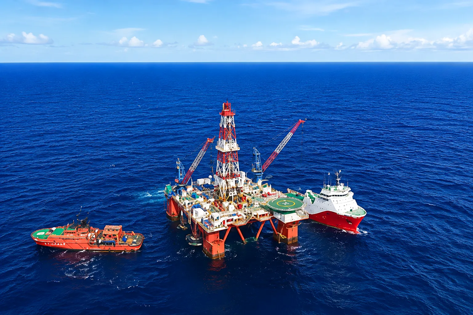 Thruster drive coupling for dynamic positioning on offshore platform